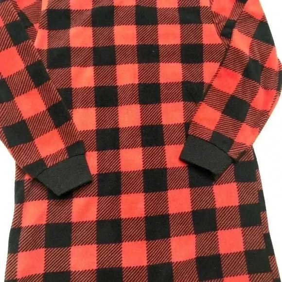Carters Footed Onesie Red & Black Fleece Size 4T - Picture 11 of 16